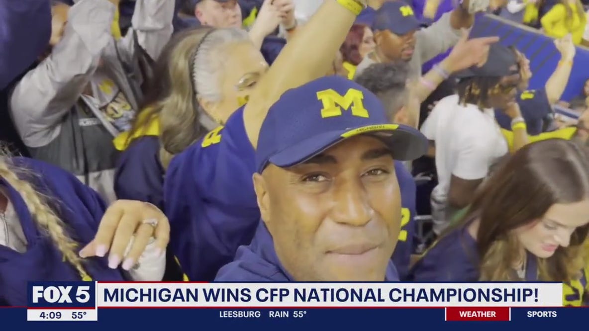 Michigan alum Shomari Stone celebrates College Football National Championship